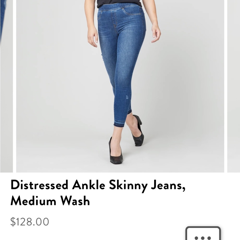 Spanx Distressed Ankle Skinny Leggings